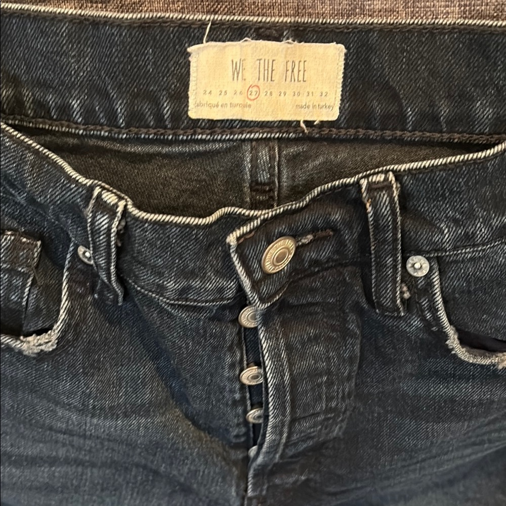 We The Free Black Relaxed Jeans with Classic Fit